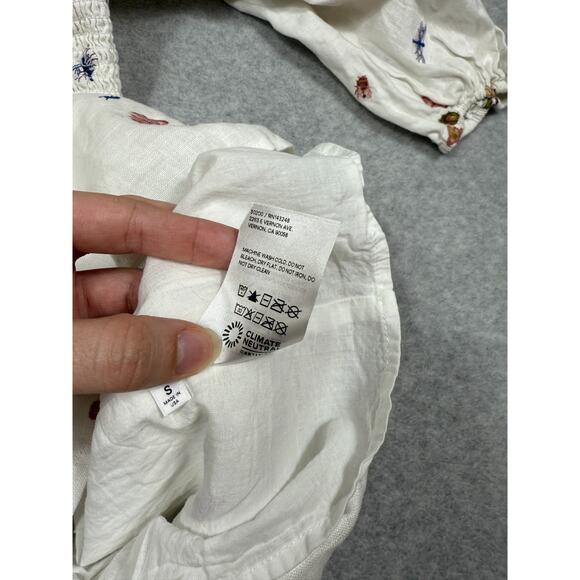 Reformation Womens Size S Greyson Linen Long Sleeve Mini Dress Butterfly Bugs - Picture 10 of 14